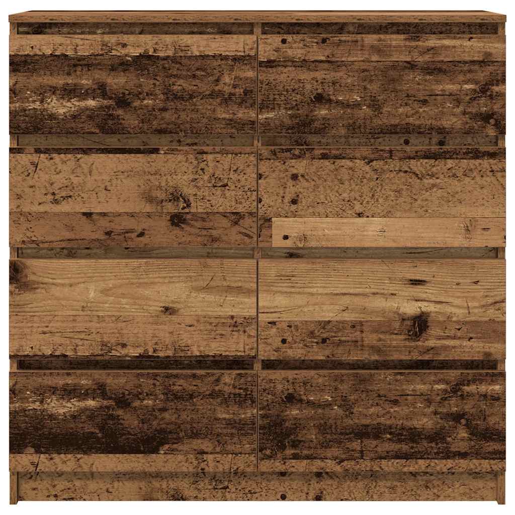 skænk 100x35x99 cm konstrueret træ antikt træ