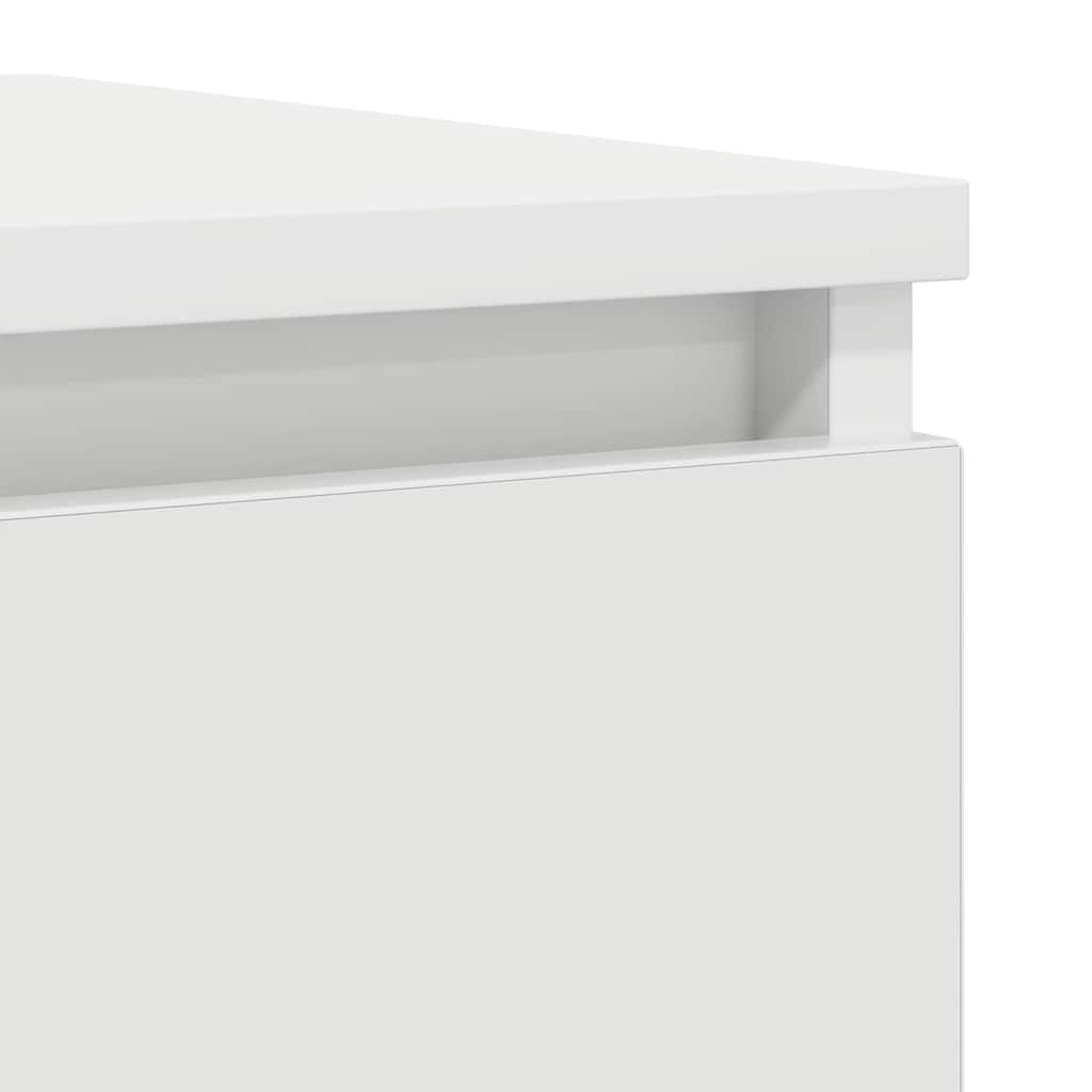 skænk 100x35x76 cm konstrueret træ hvid