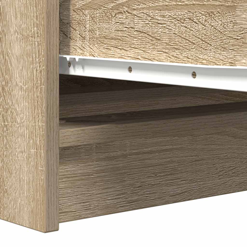 skænk 100x35x76 cm konstrueret træ sonoma-eg