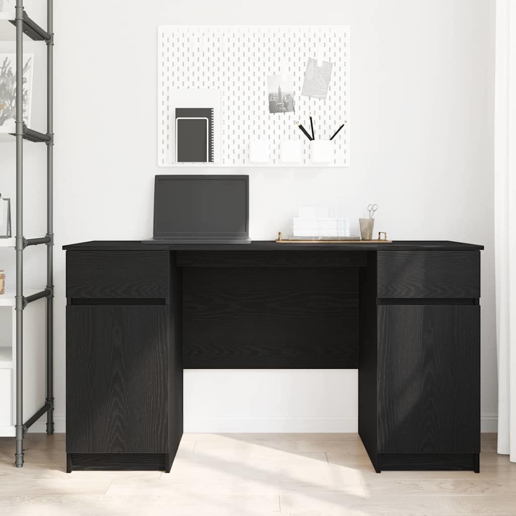 Bord Sort eg Konstrueret træ 140 x 49 x 76 cm