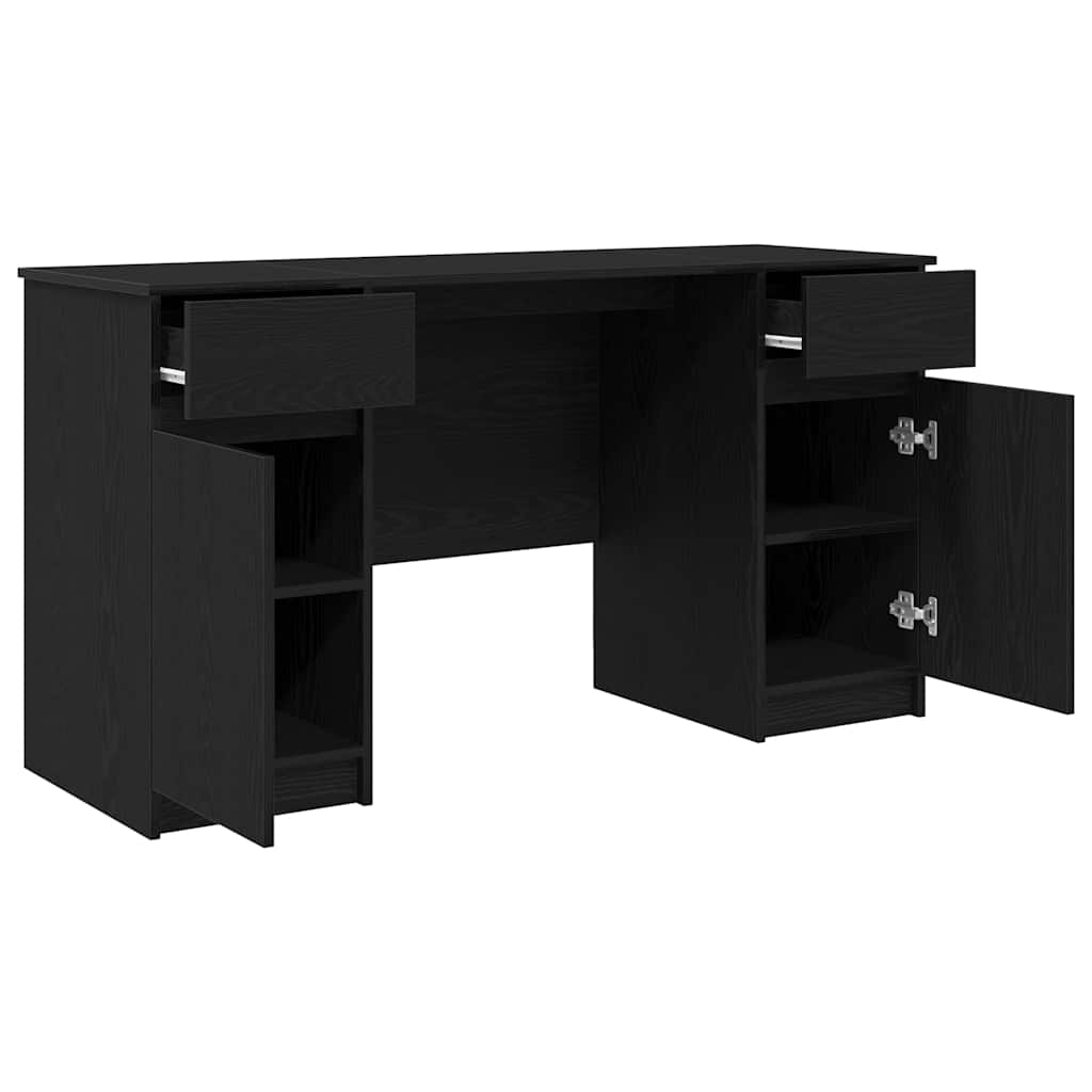 Bord Sort eg Konstrueret træ 140 x 49 x 76 cm