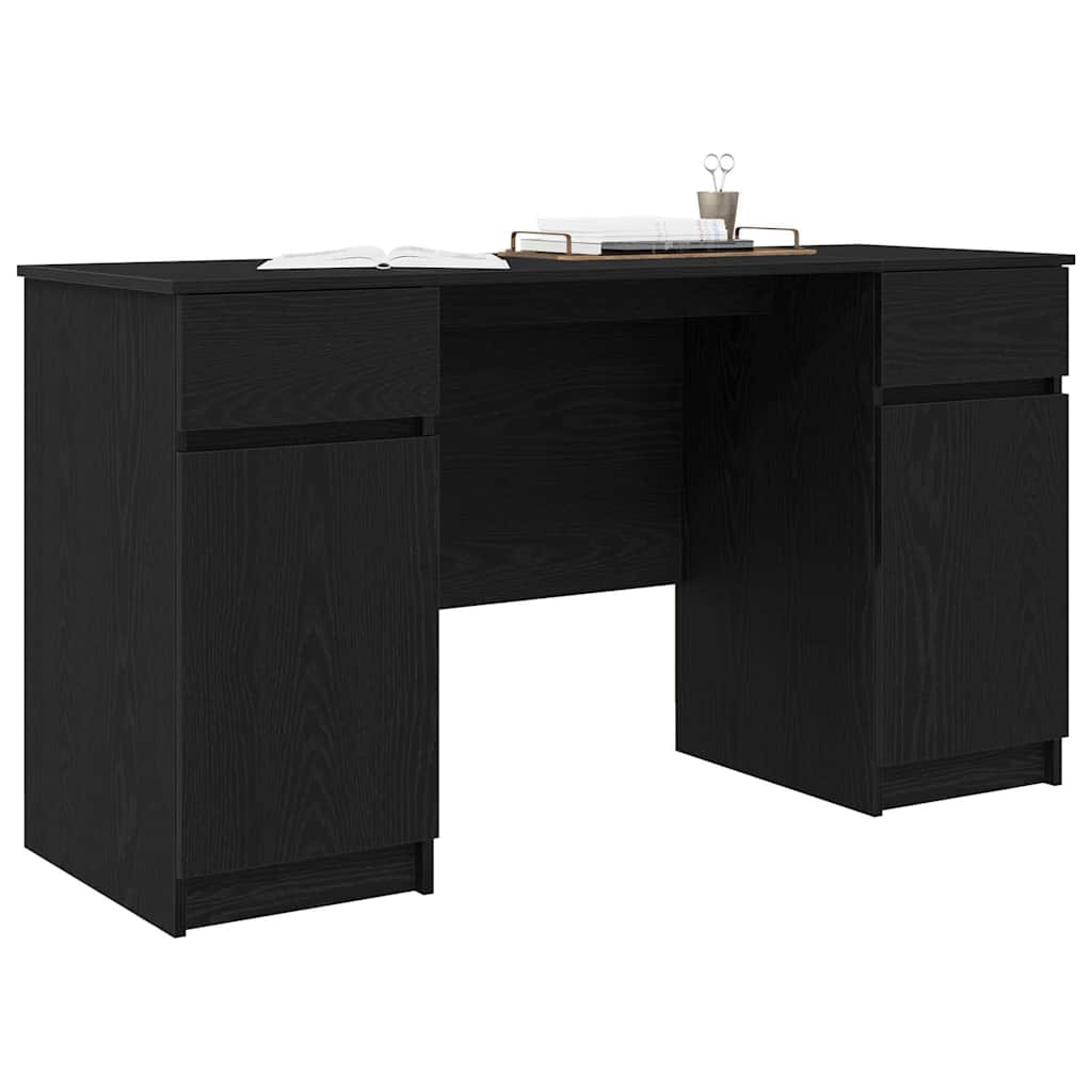 Bord Sort eg Konstrueret træ 140 x 49 x 76 cm