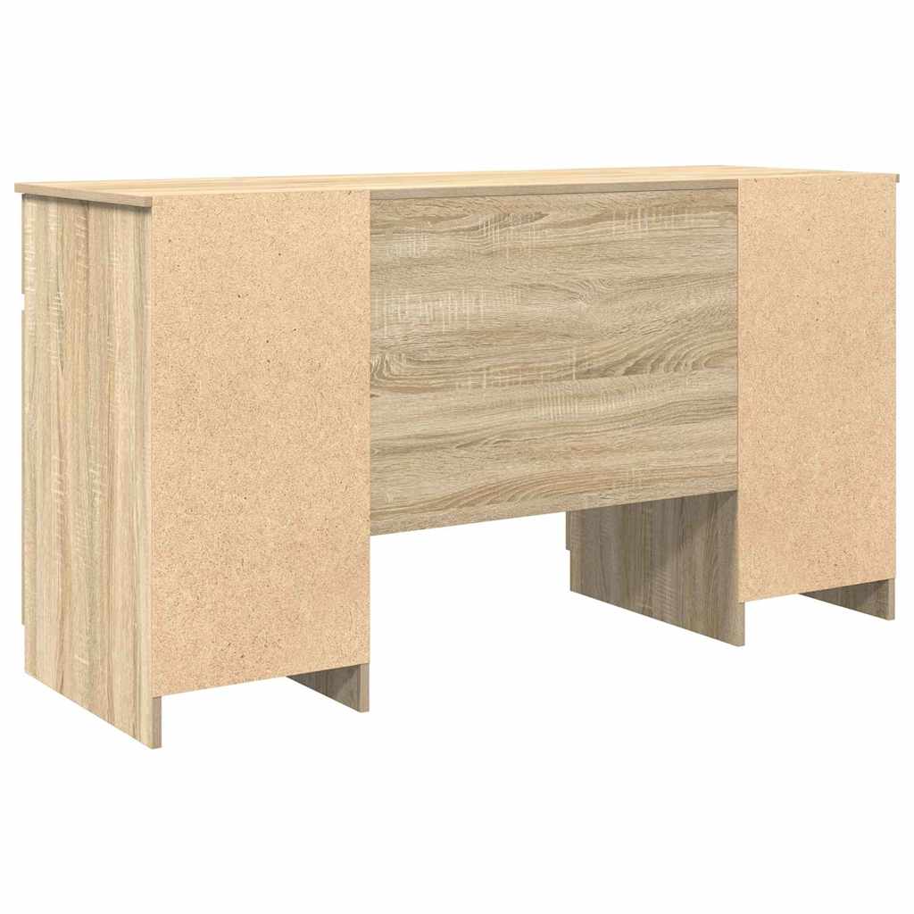 Bord Sonoma-eg Konstrueret træ 140 x 49 x 76 cm