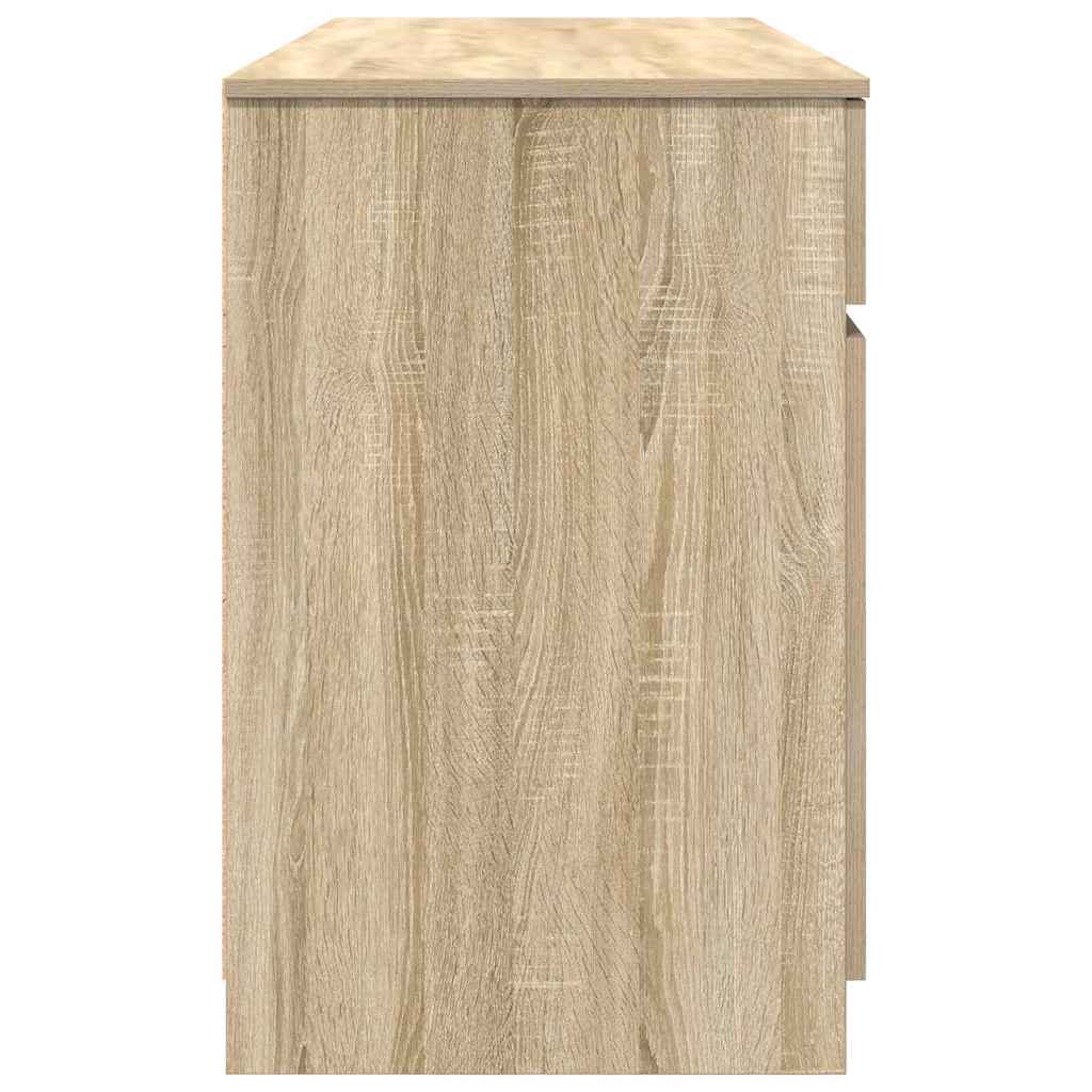 Bord Sonoma-eg Konstrueret træ 140 x 49 x 76 cm