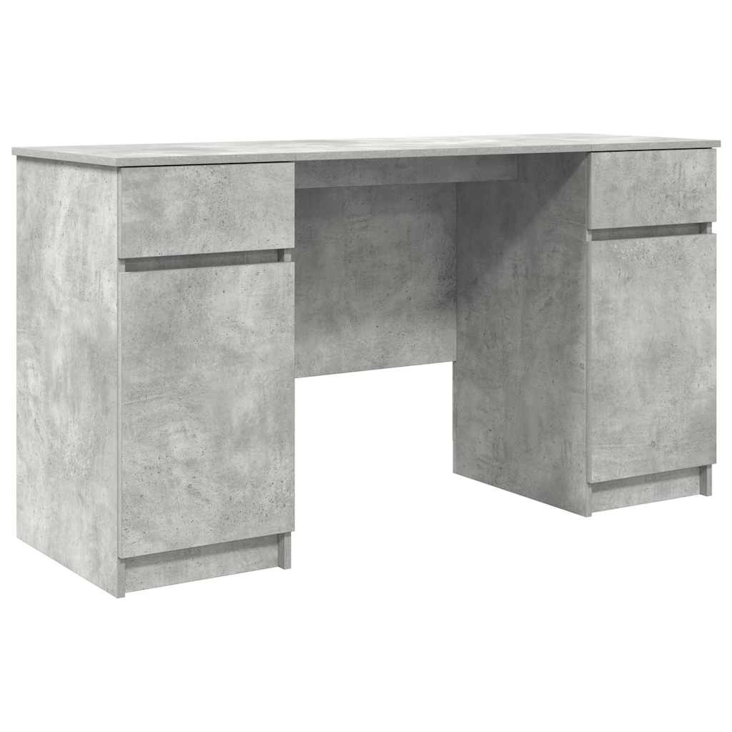 Bord Betongrå Konstrueret træ 140 x 49 x 76 cm