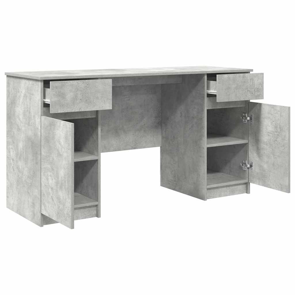 Bord Betongrå Konstrueret træ 140 x 49 x 76 cm