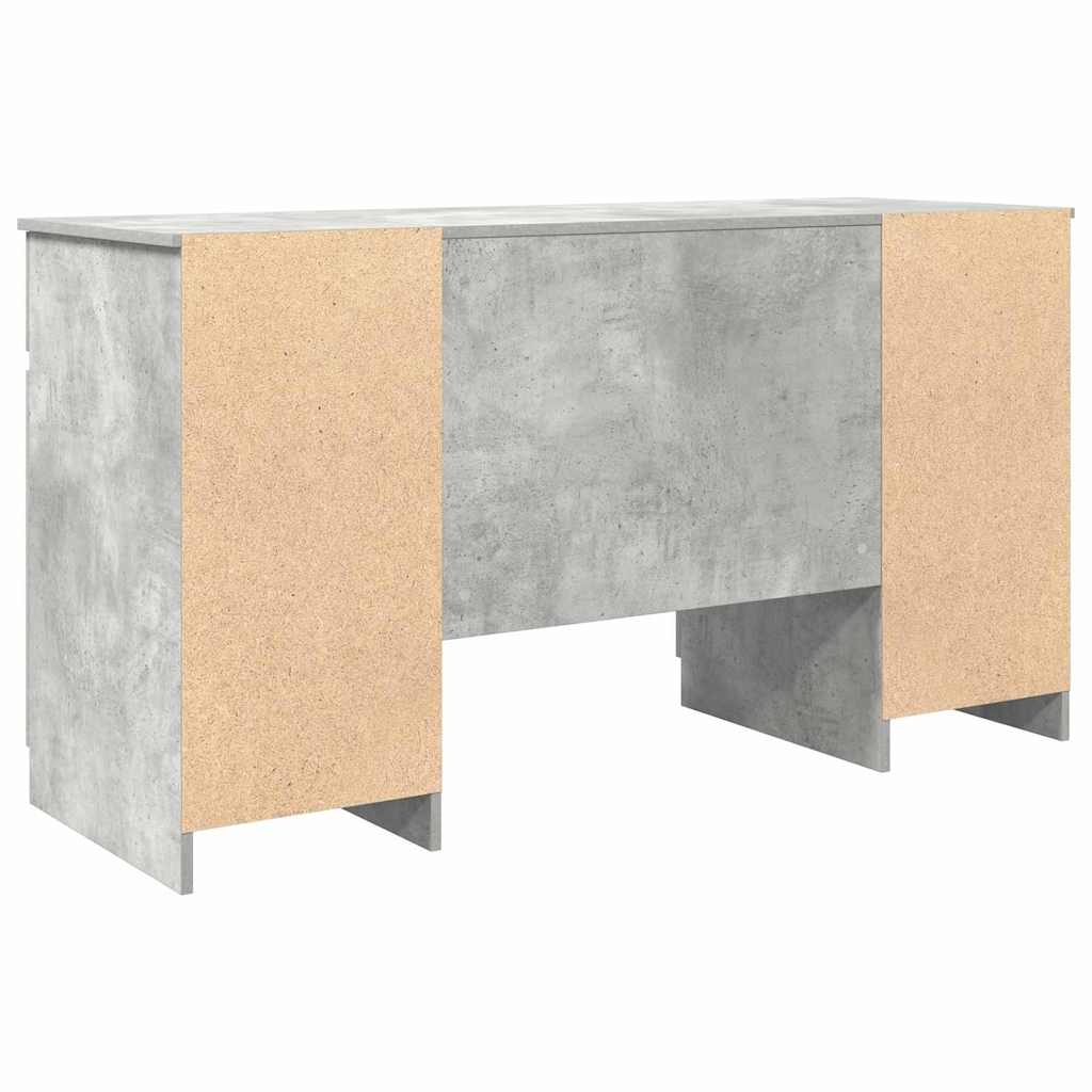 Bord Betongrå Konstrueret træ 140 x 49 x 76 cm