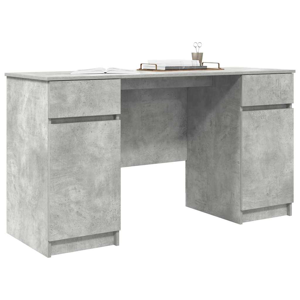 Bord Betongrå Konstrueret træ 140 x 49 x 76 cm