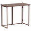 foldbart havebord 90x51x75 cm polyrattan brun