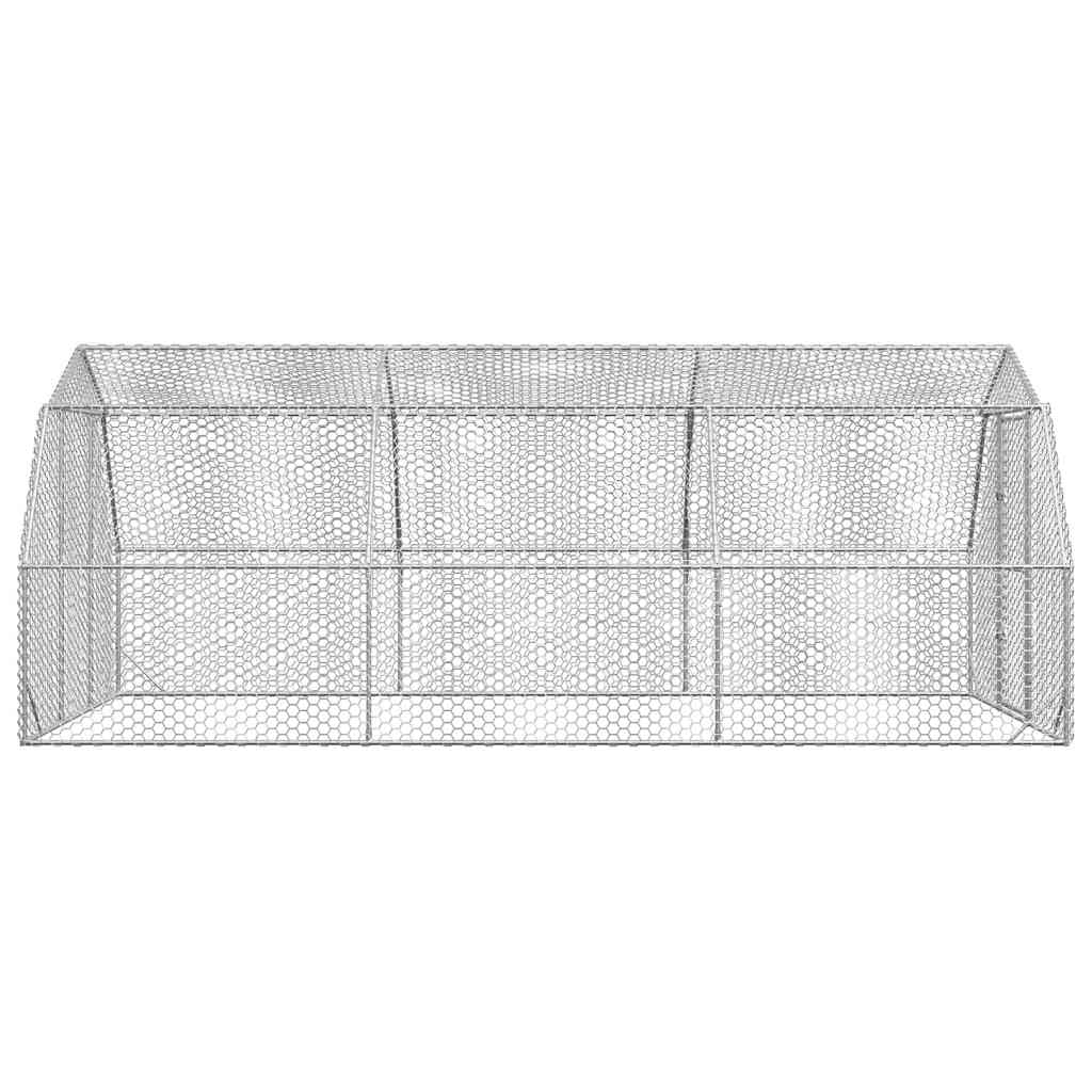 hønsegård 2,5x6x2,25 m galvaniseret stål