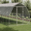 hønsegård med tag 2,5x6x2,25 m galvaniseret stål