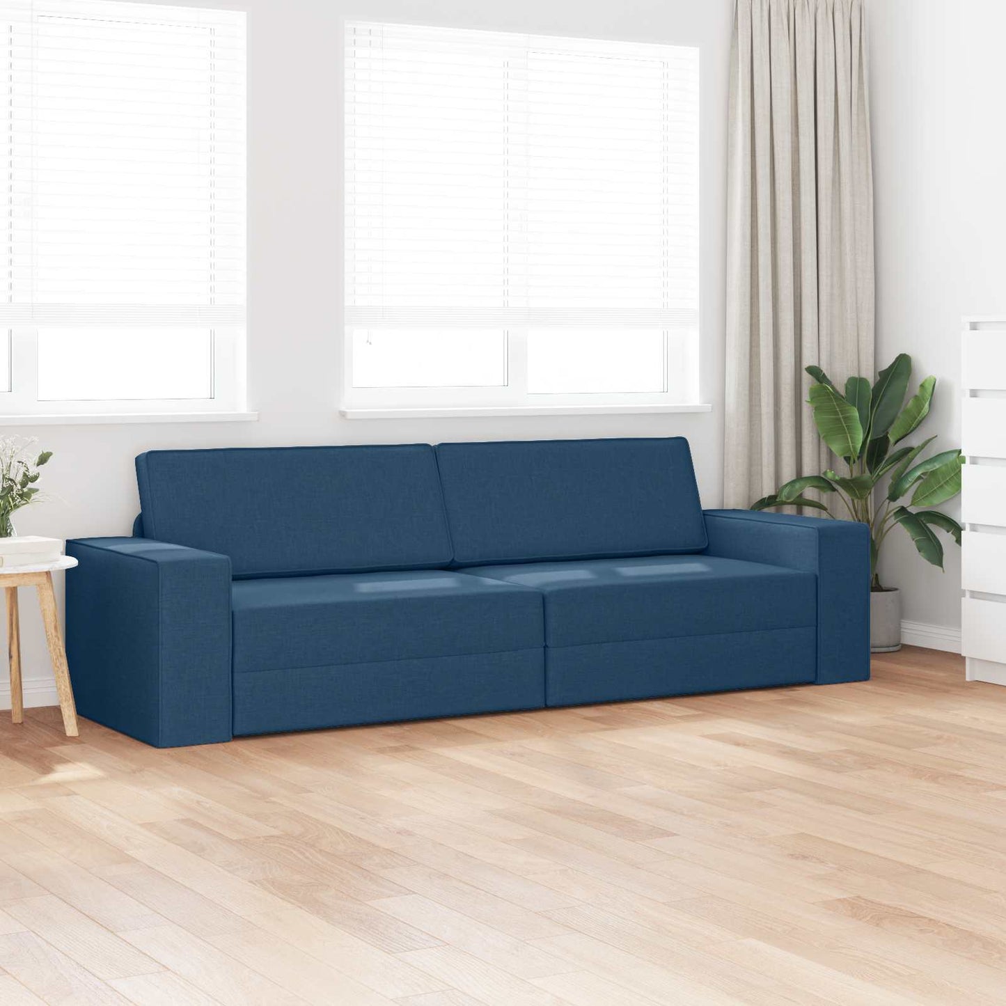 Sovesofa Mørkeblå 245 x 78 x 77 cm Stof