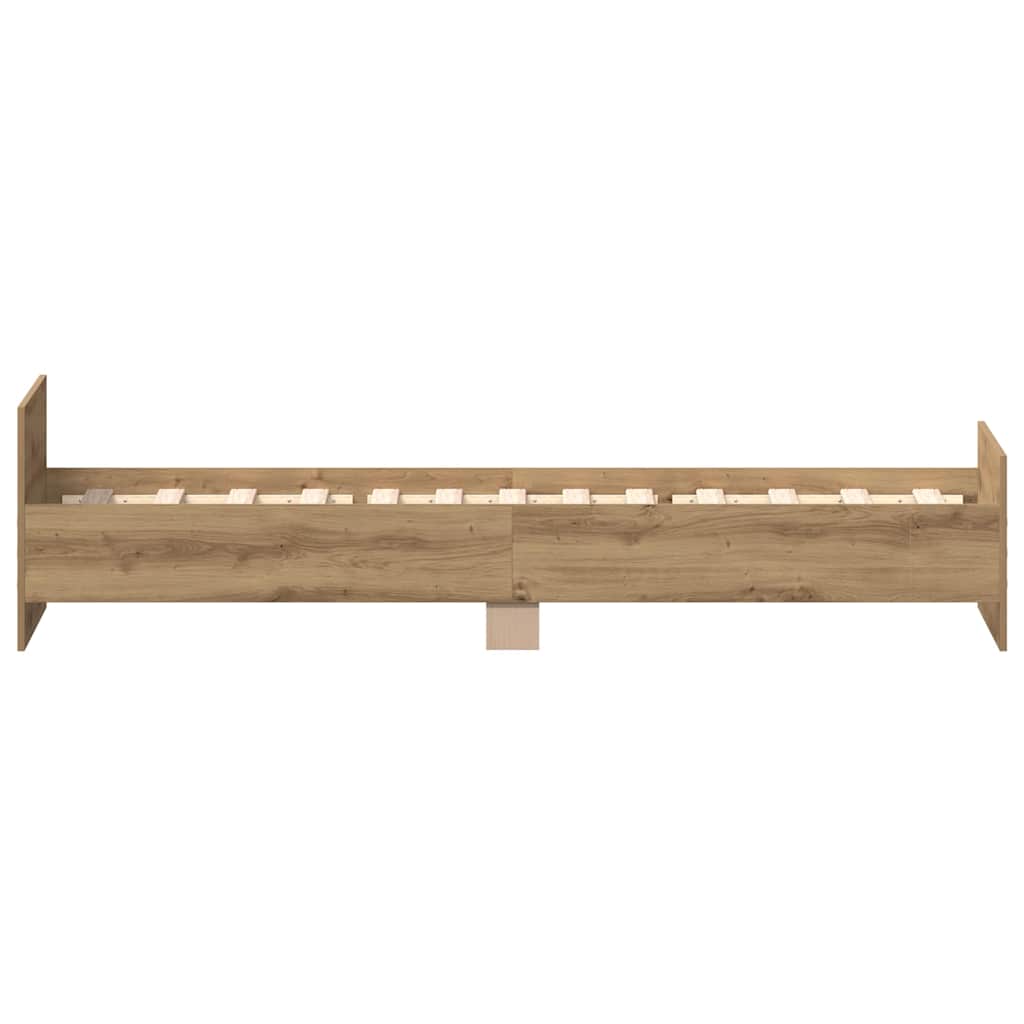 sengeramme 90x200cm uden madras konstrueret træ kunsteg