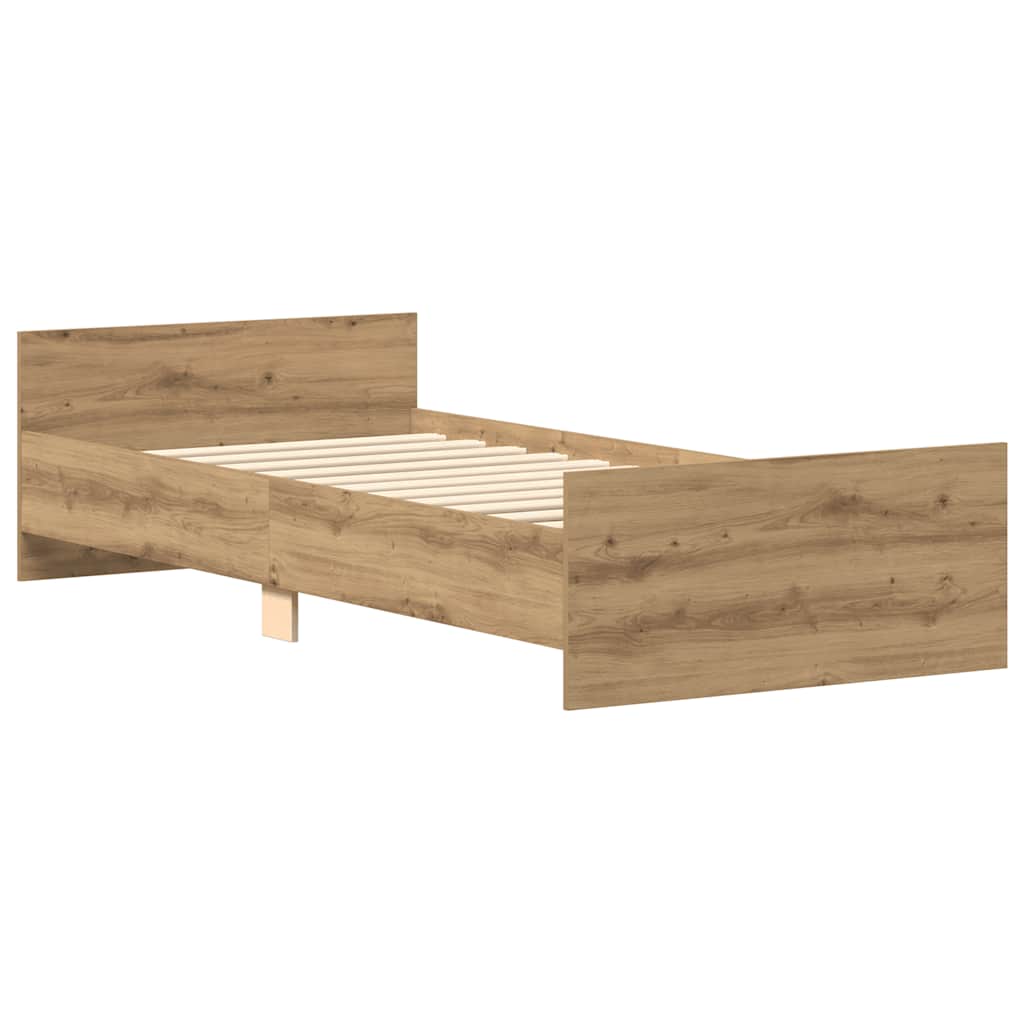 sengeramme 90x190cm uden madras konstrueret træ kunsteg