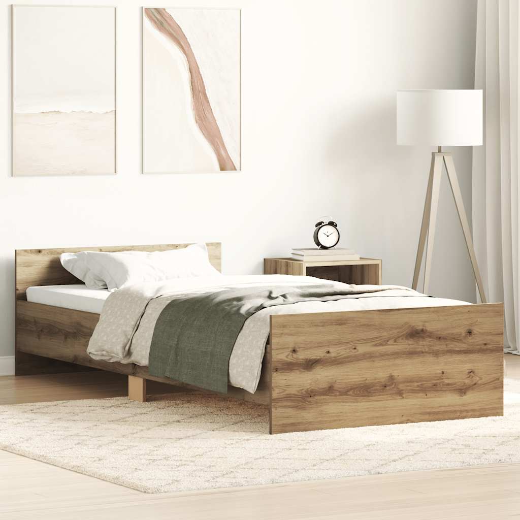 sengeramme 90x190cm uden madras konstrueret træ kunsteg
