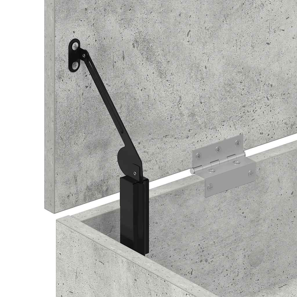 skobænk 102x30,5x45 cm konstrueret træ betongrå