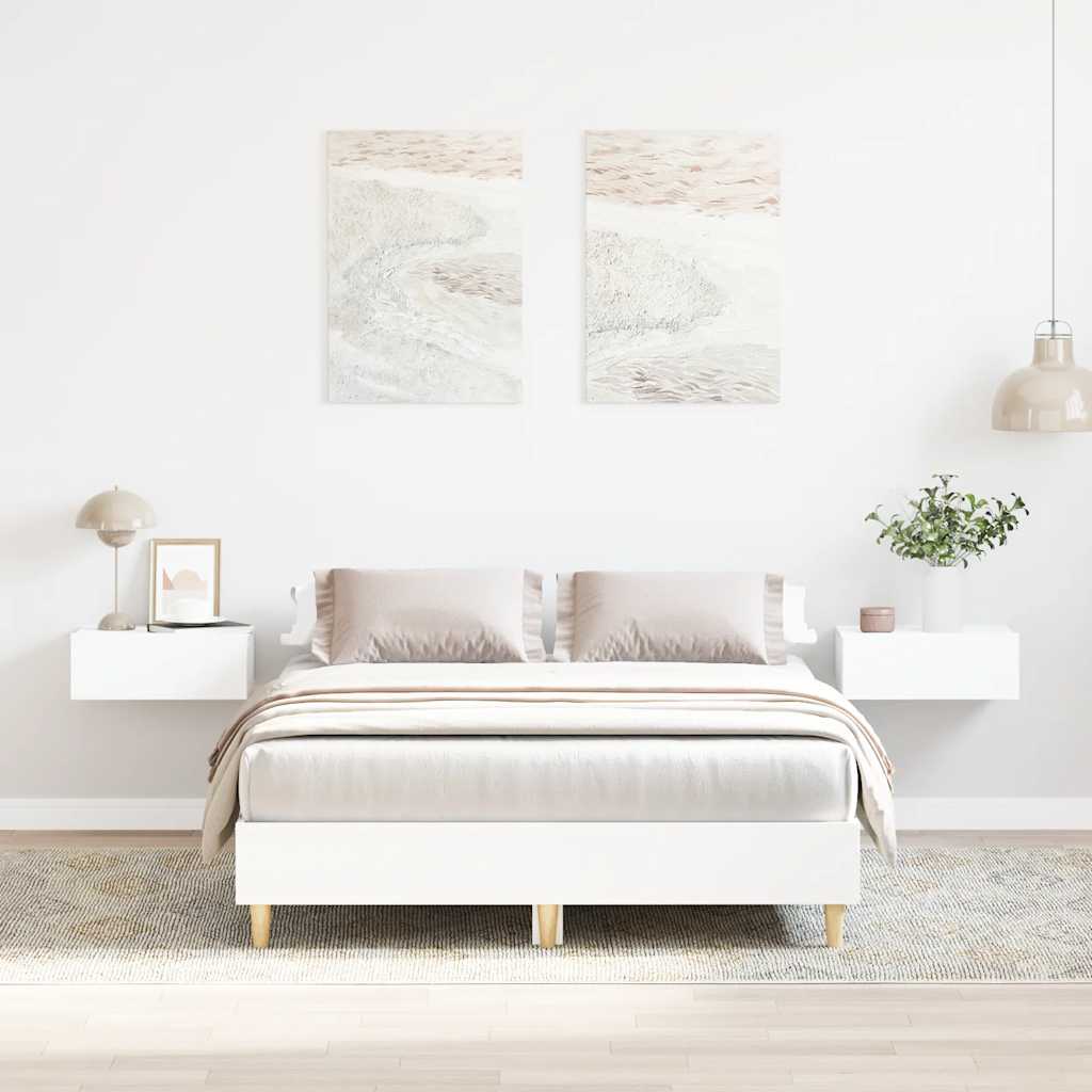 sengestel uden madras 120x200 cm konstrueret træ hvid