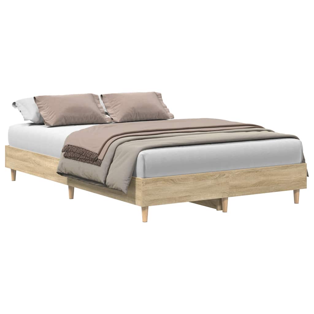 sengestel uden madras 120x200 cm konstrueret træ sonoma-eg