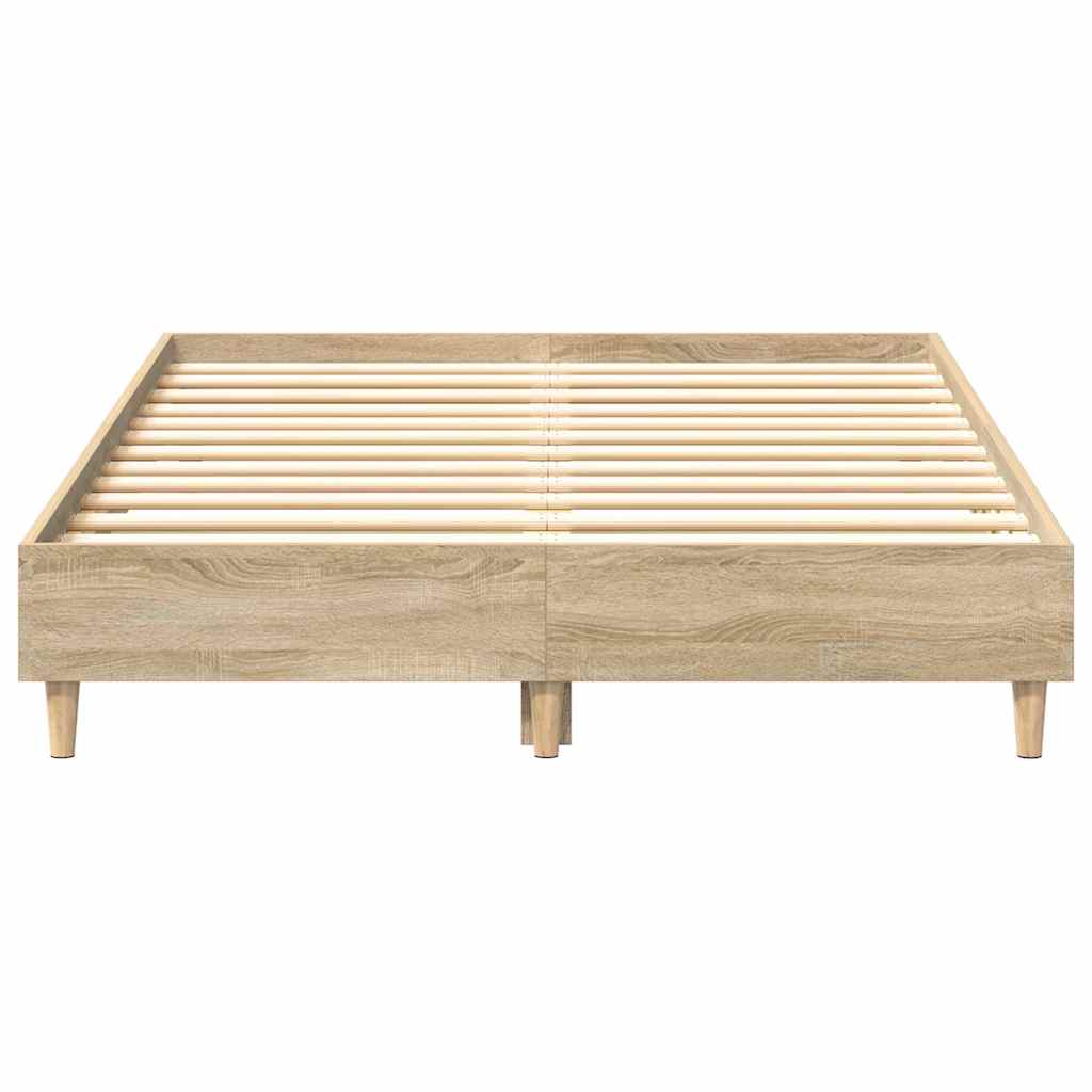sengestel uden madras 120x200 cm konstrueret træ sonoma-eg