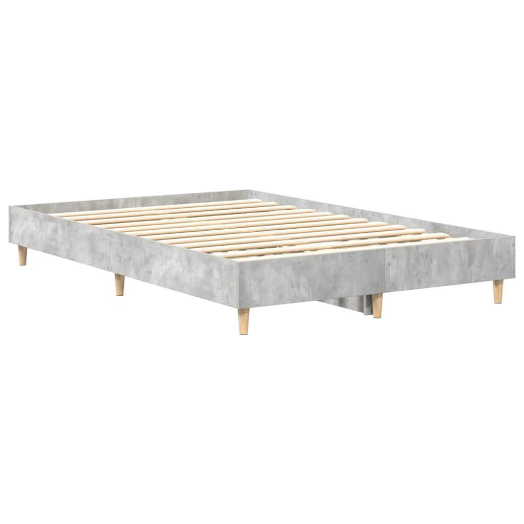 sengestel uden madras 120x200 cm konstrueret træ betongrå
