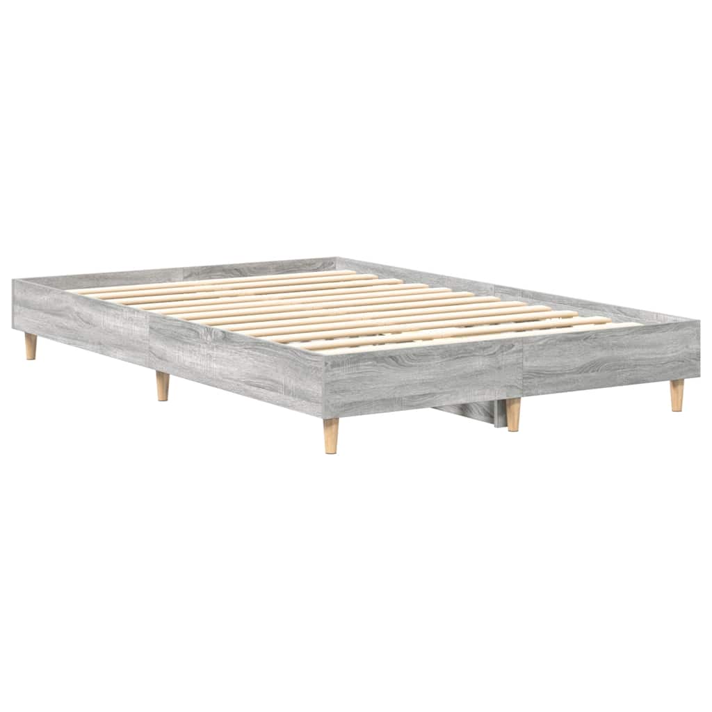 sengestel uden madras 120x200 cm konstrueret træ grå sonoma-eg