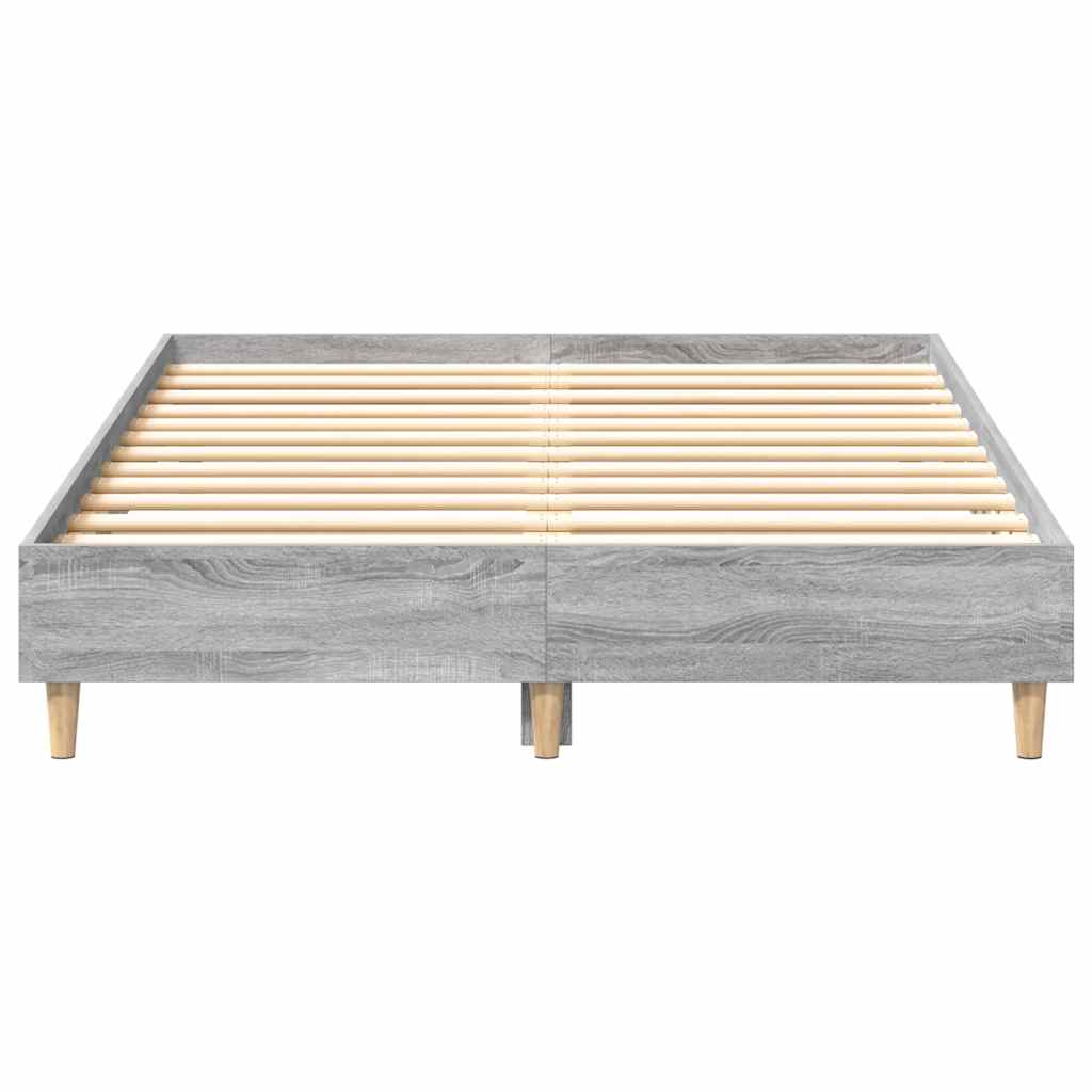 sengestel uden madras 120x200 cm konstrueret træ grå sonoma-eg