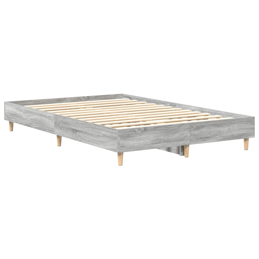 sengestel uden madras 120x200 cm konstrueret træ grå sonoma-eg