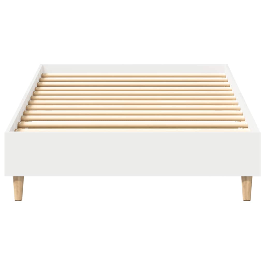 sengeramme uden madras 100x200 cm konstrueret træ hvid