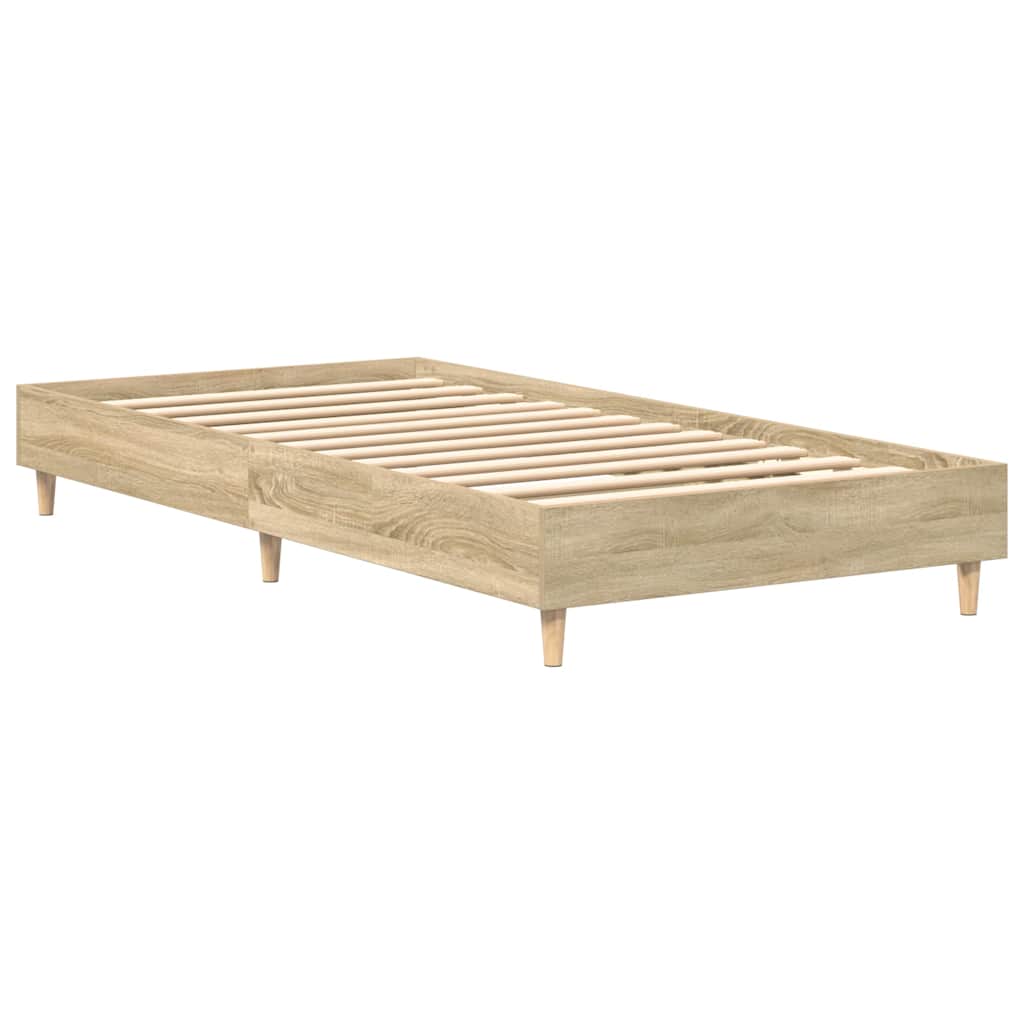 sengeramme uden madras 100x200 cm konstrueret træ sonoma-eg