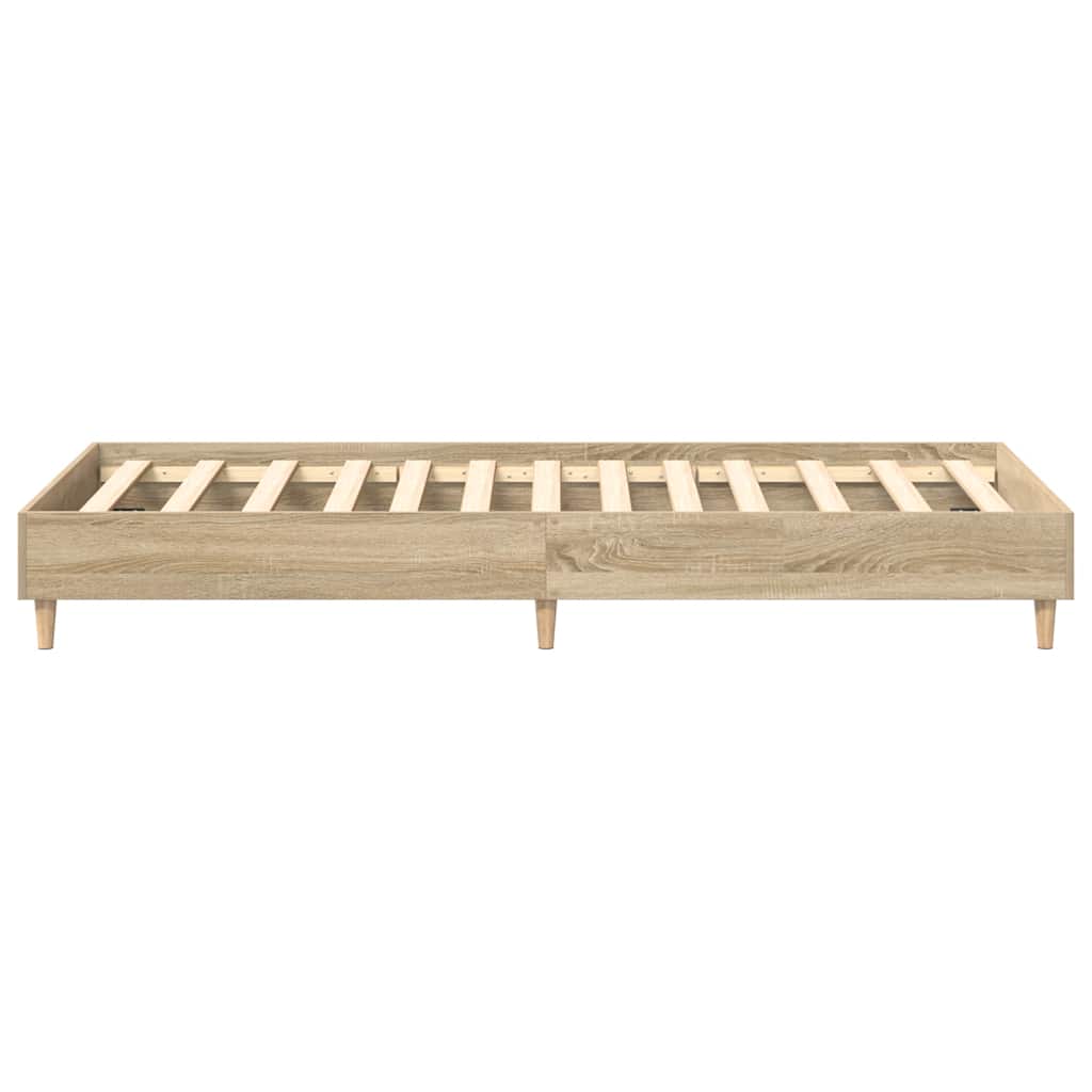sengeramme uden madras 100x200 cm konstrueret træ sonoma-eg