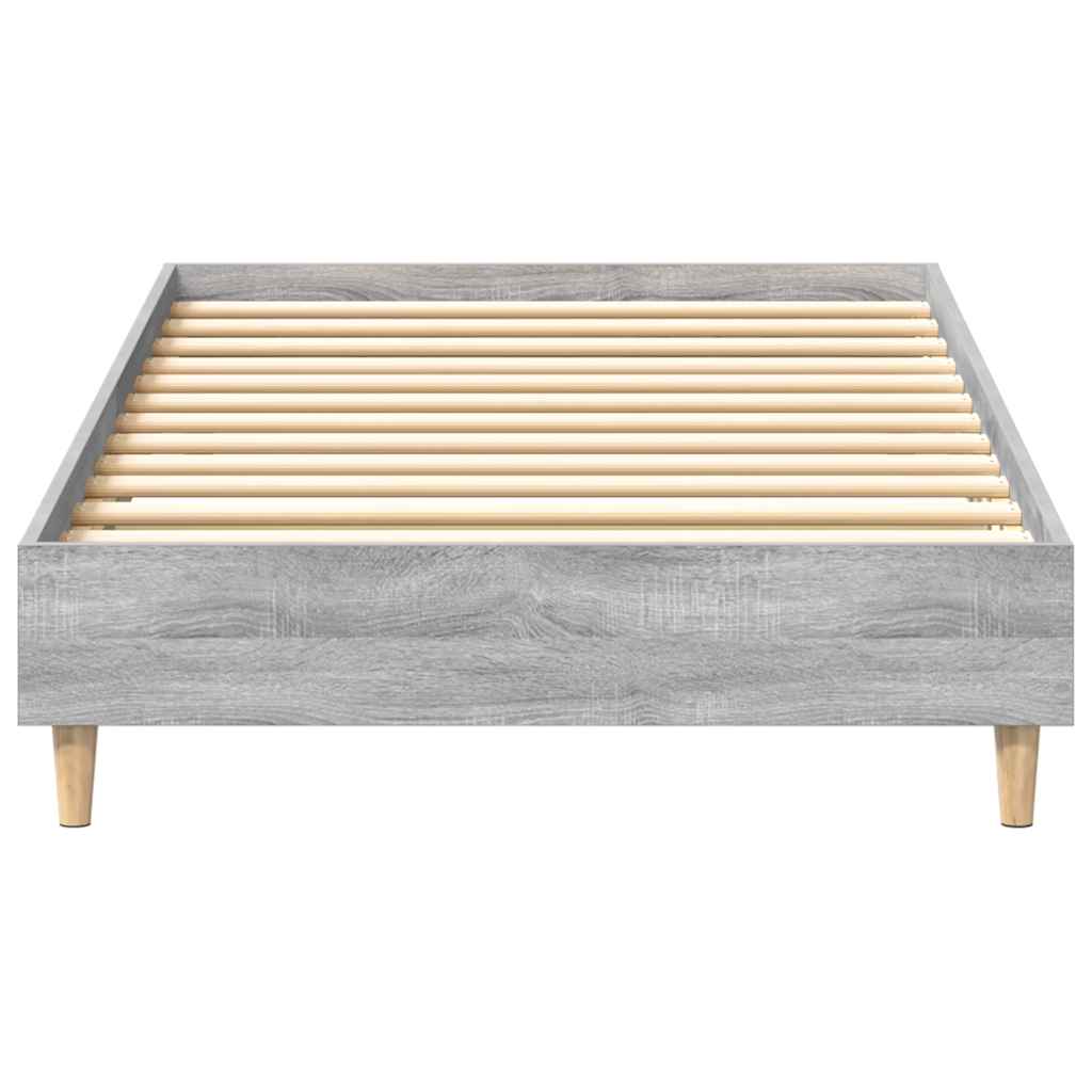 sengeramme uden madras 100x200 cm konstrueret træ grå sonoma-eg