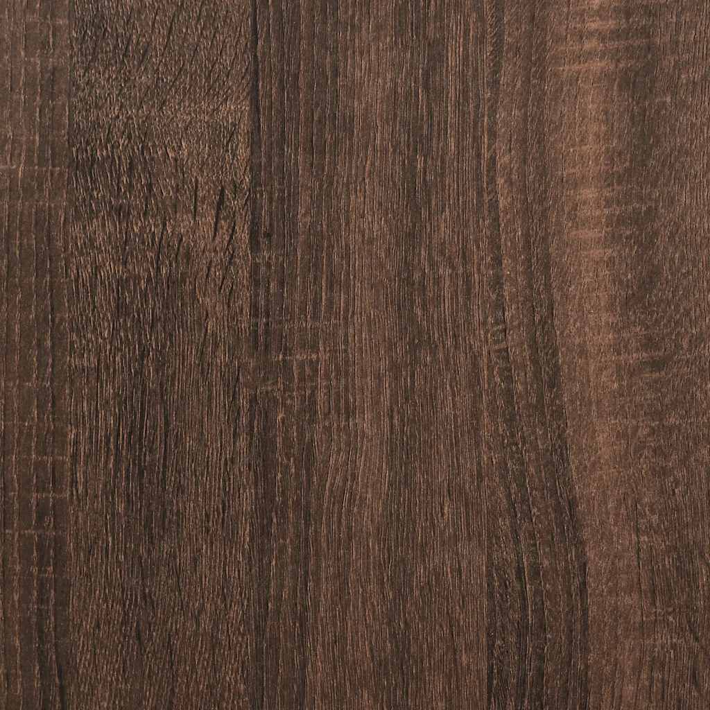 sengeramme uden madras 100x200 cm konstrueret træ brunt eg