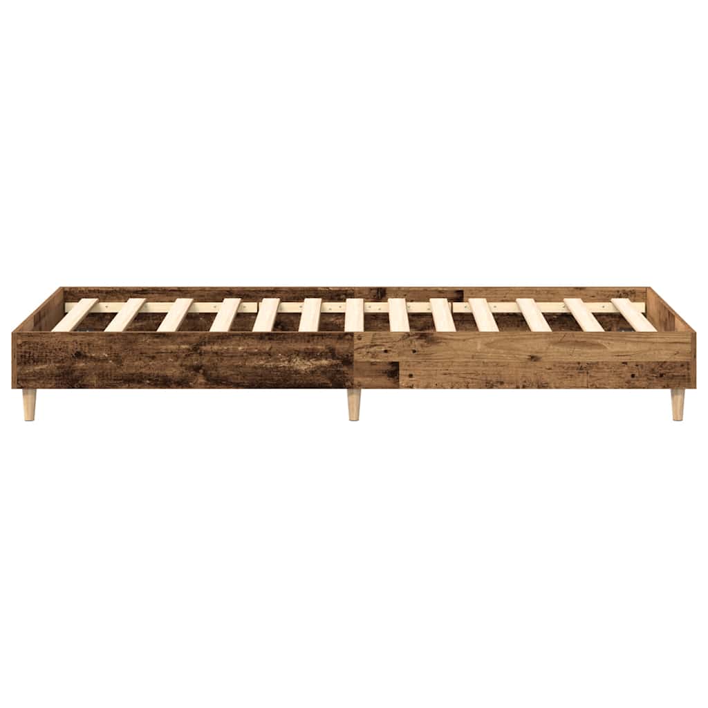 sengestel uden madras 100x200 cm konstrueret træ antikt træ