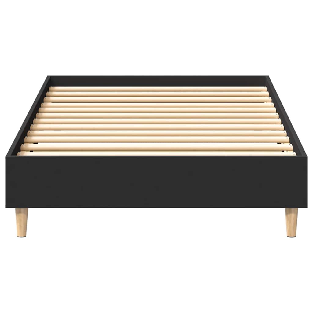 sengeramme uden madras 90x200 cm konstrueret træ sort