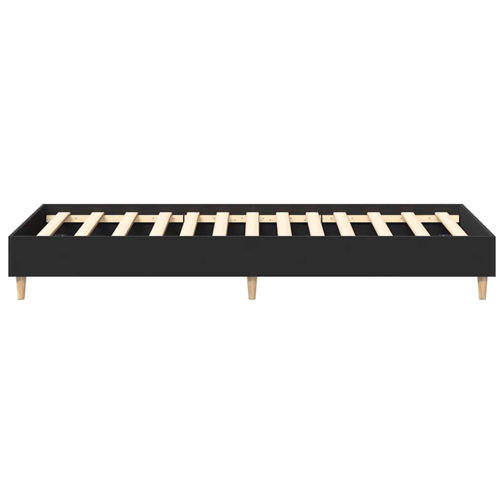 sengeramme uden madras 90x200 cm konstrueret træ sort
