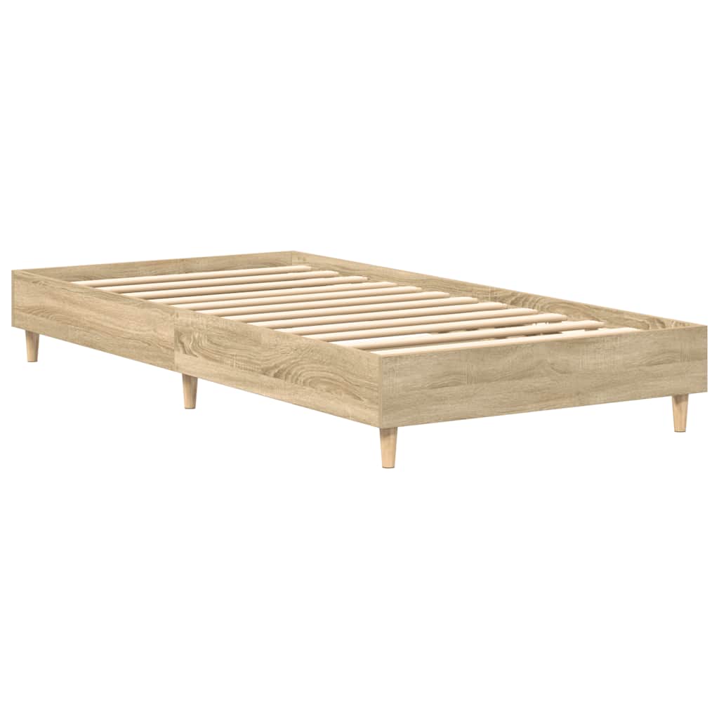 sengestel uden madras 90x200 cm konstrueret træ sonoma-eg