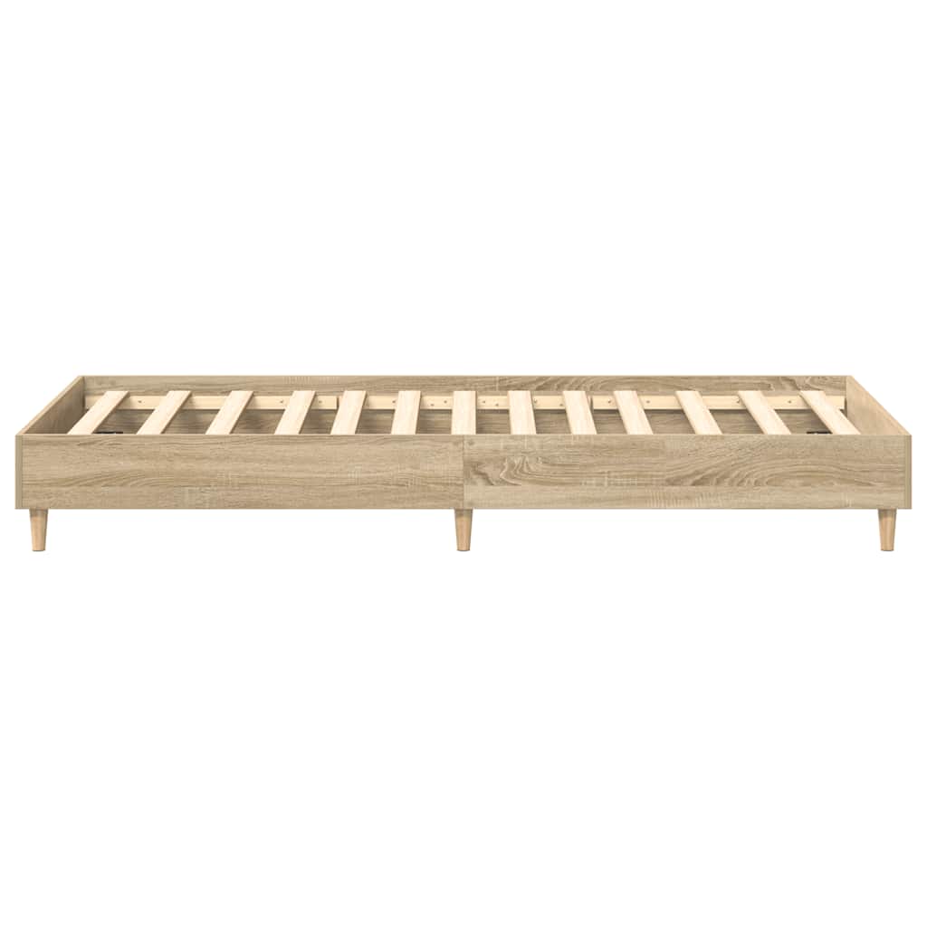 sengestel uden madras 90x200 cm konstrueret træ sonoma-eg