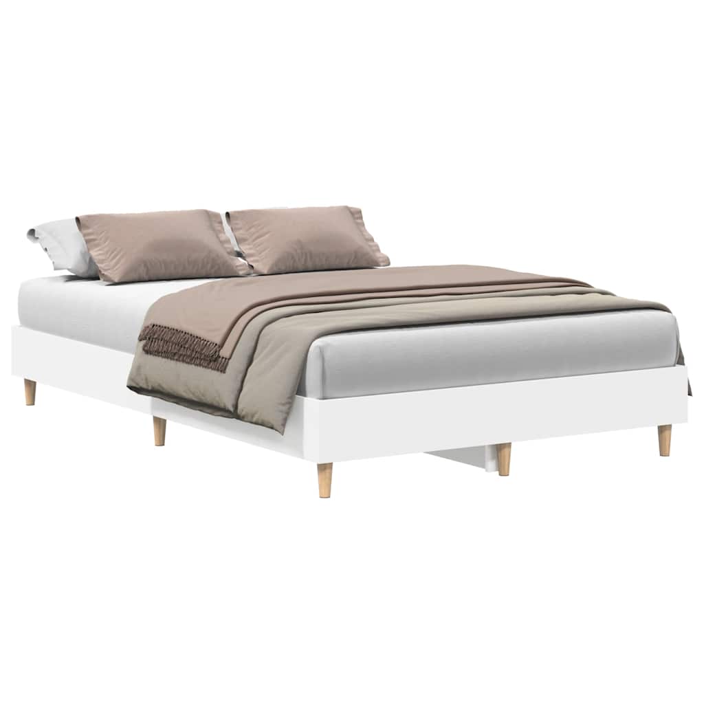 sengestel uden madras 140x190 cm konstrueret træ hvid