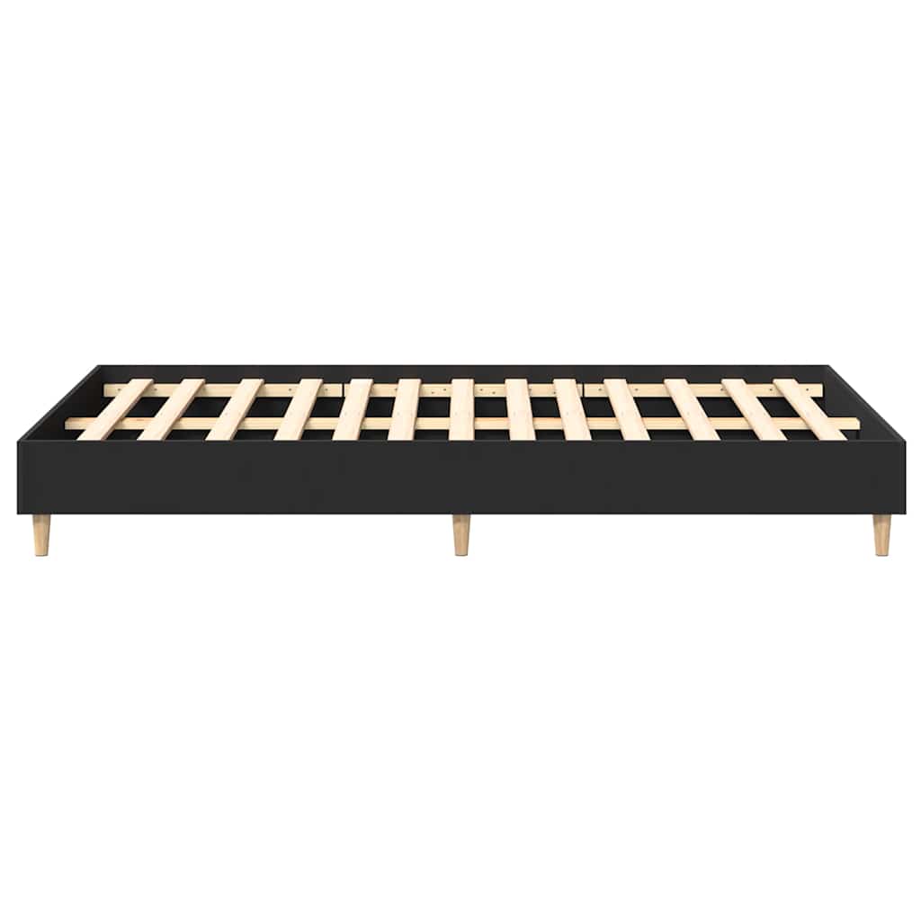 sengestel uden madras 140x190 cm konstrueret træ sort