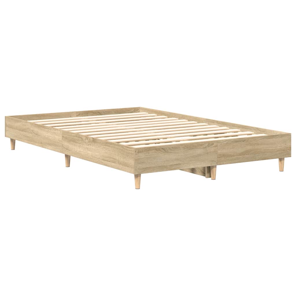sengestel uden madras 140x190 cm konstrueret træ sonoma-eg