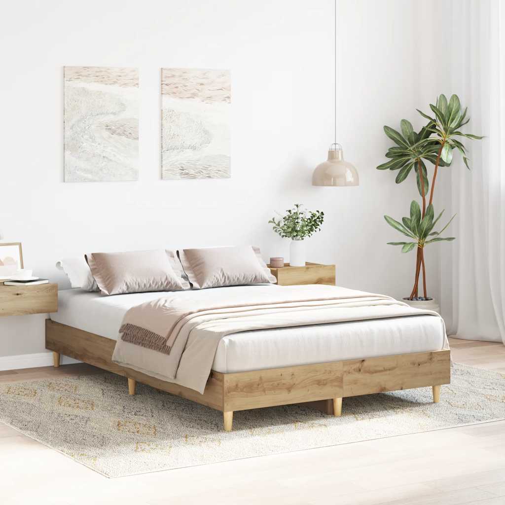 sengestel uden madras 140x190 cm konstrueret træ kunsteg