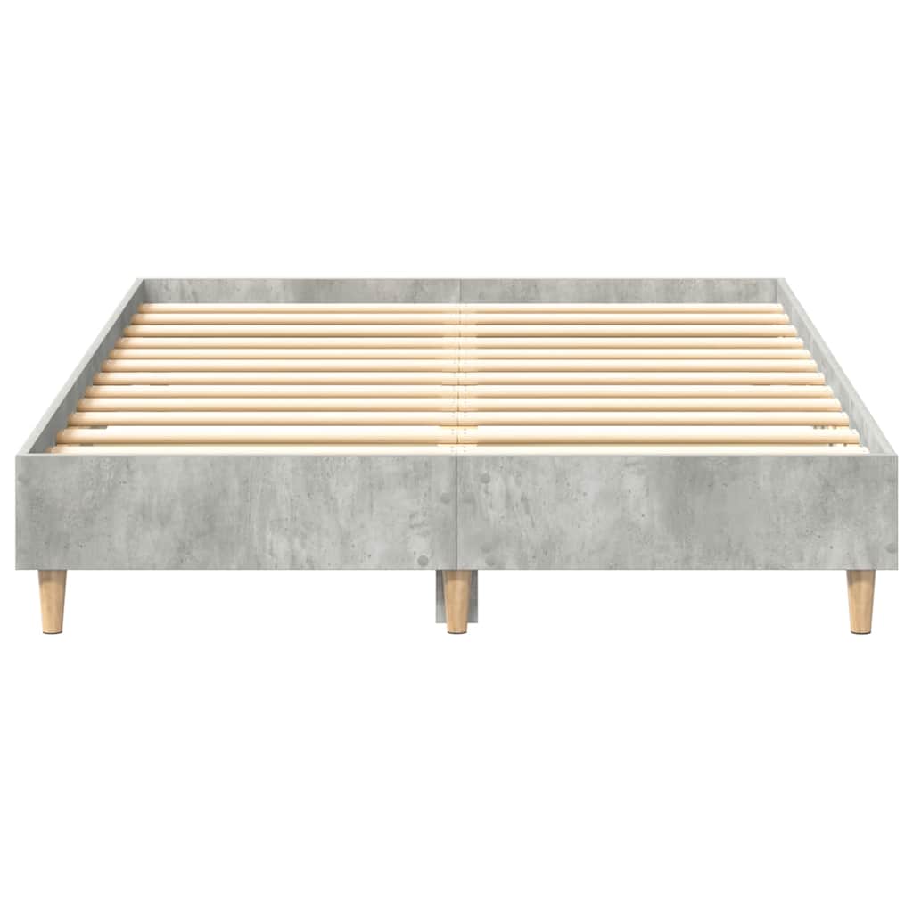 sengestel uden madras 135x190 cm konstrueret træ betongrå