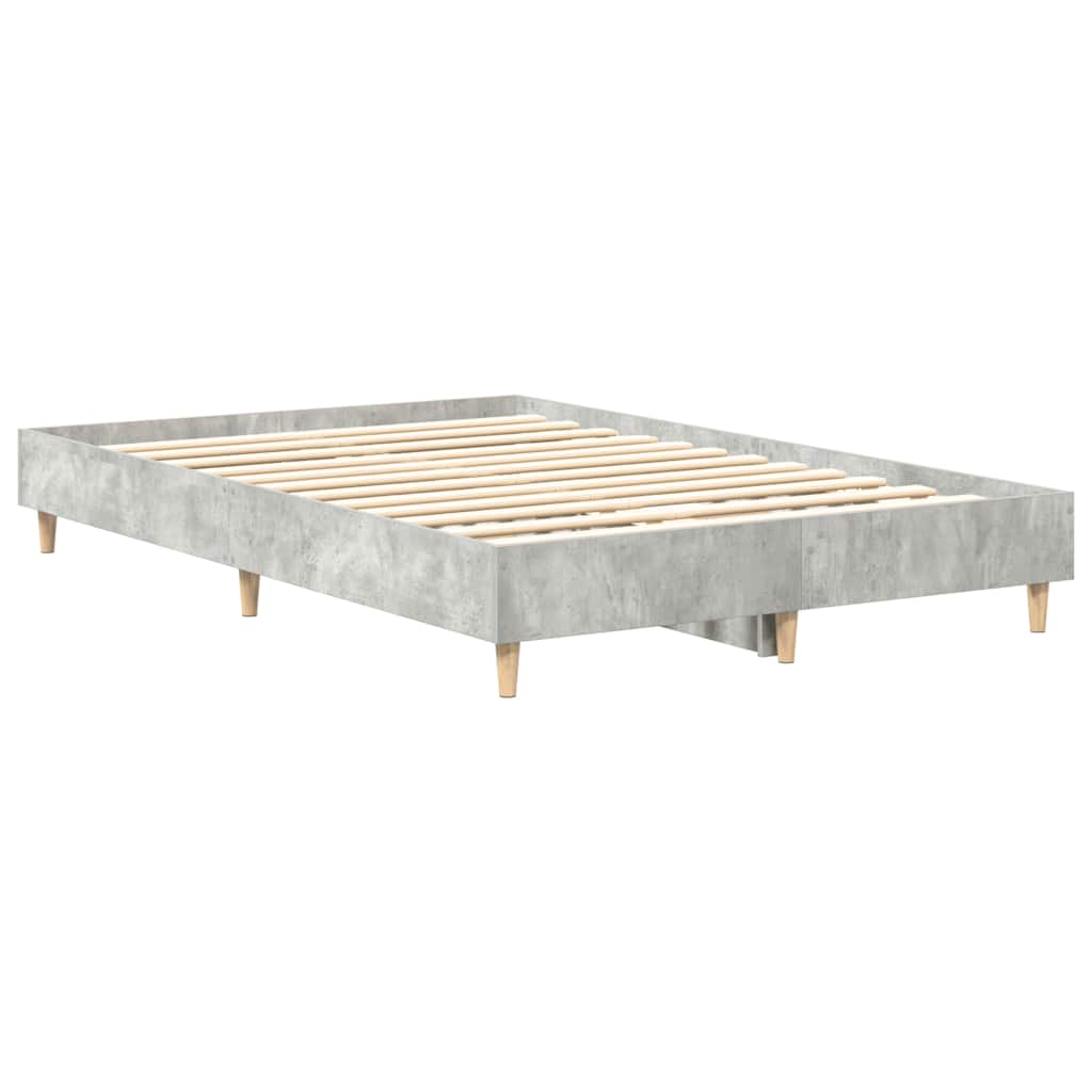 sengestel uden madras 135x190 cm konstrueret træ betongrå