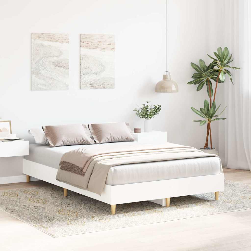 sengestel uden madras 120x190 cm konstrueret træ hvid