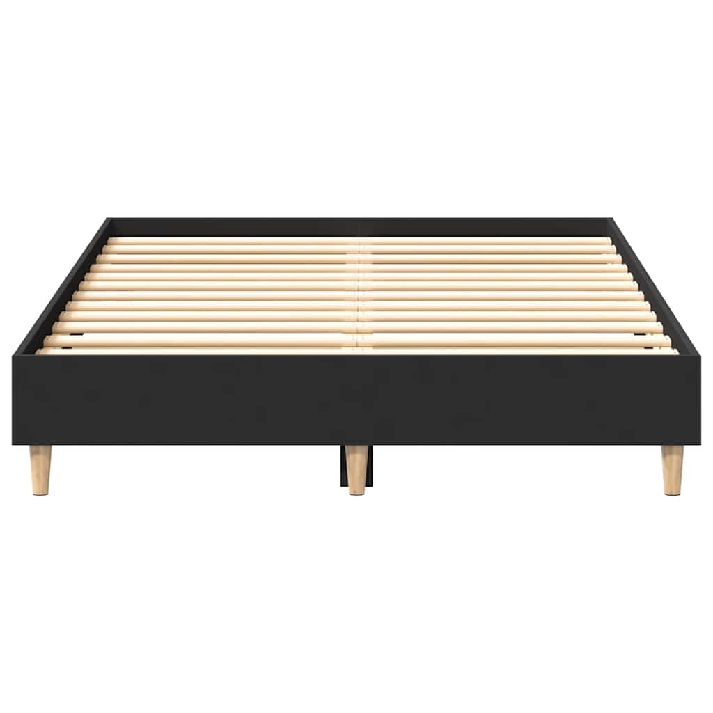 sengestel uden madras 120x190 cm konstrueret træ sort