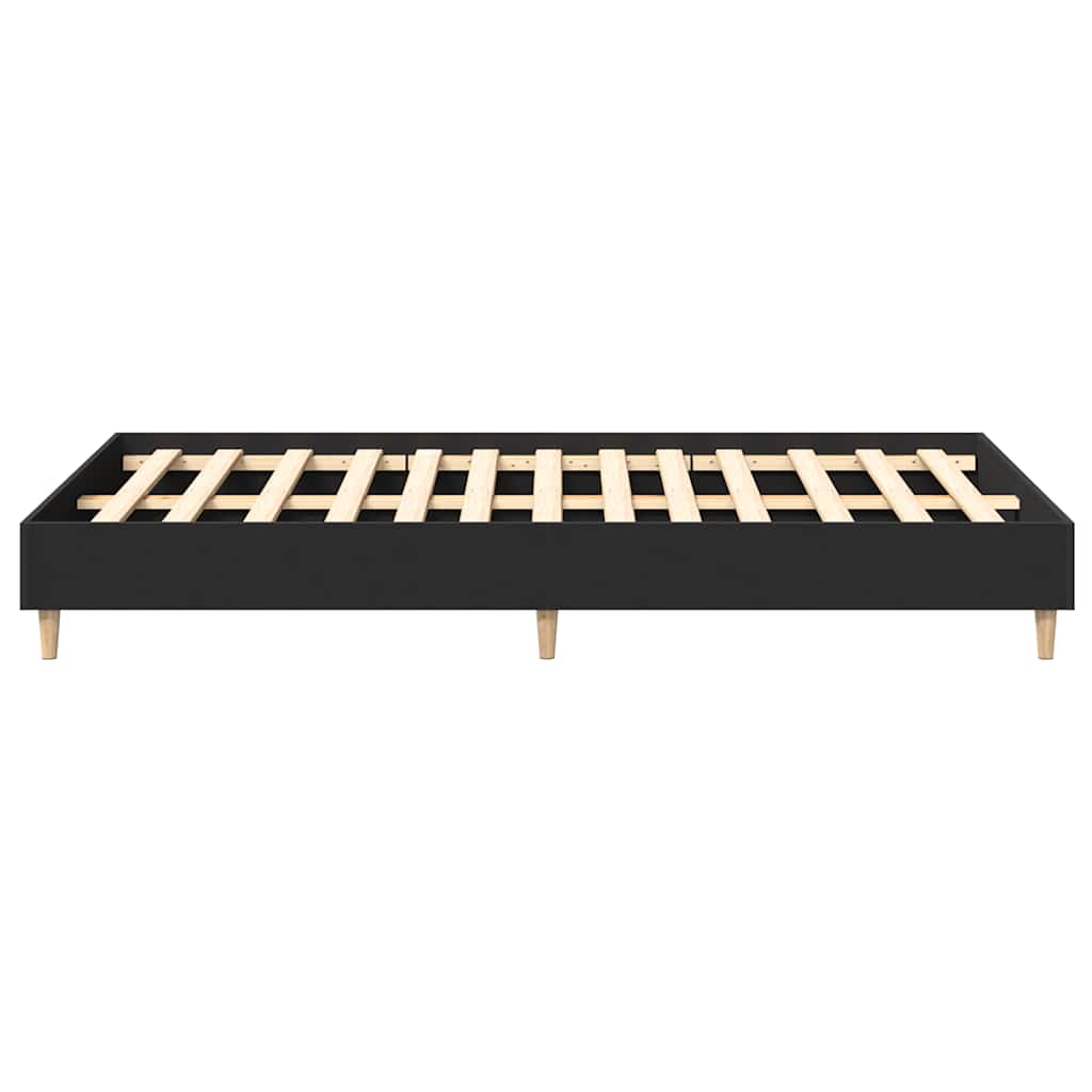 sengestel uden madras 120x190 cm konstrueret træ sort