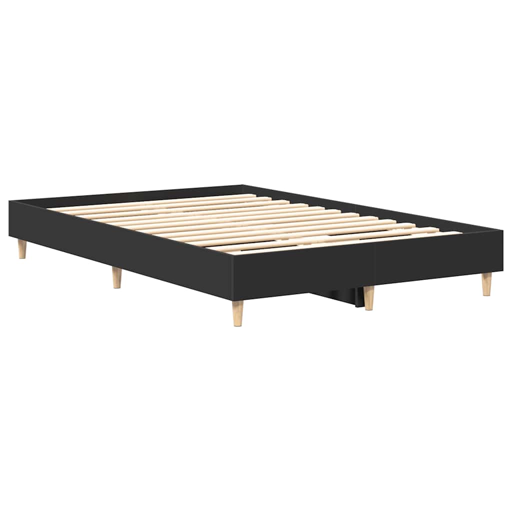 sengestel uden madras 120x190 cm konstrueret træ sort