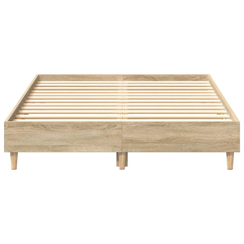 sengestel uden madras 120x190 cm konstrueret træ sonoma-eg