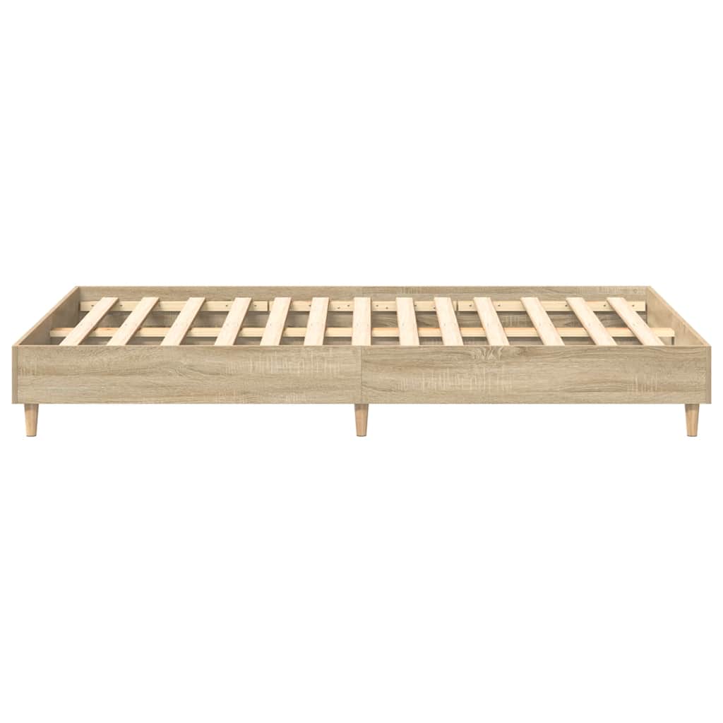 sengestel uden madras 120x190 cm konstrueret træ sonoma-eg