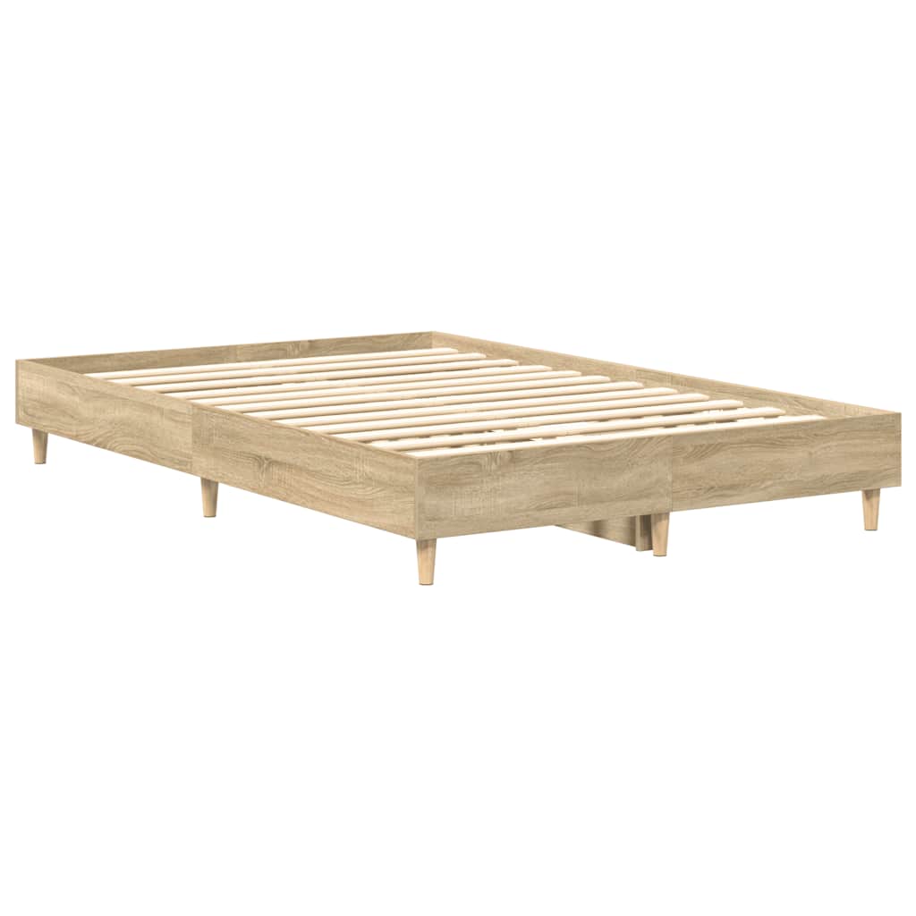 sengestel uden madras 120x190 cm konstrueret træ sonoma-eg